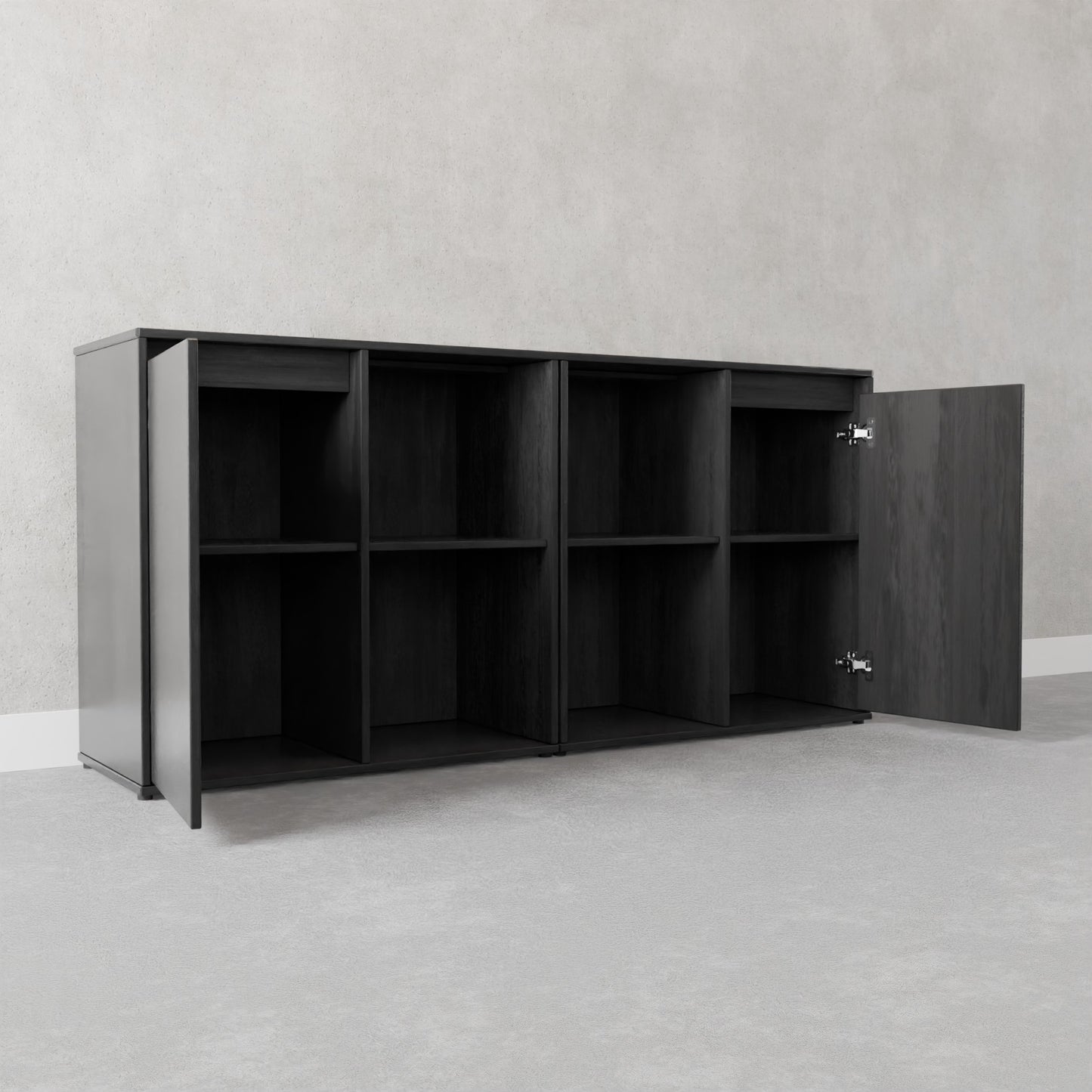 Bufetera para Comedor Horizon - Aparador Minimalista de Acabado Premium 156x38x75 cm