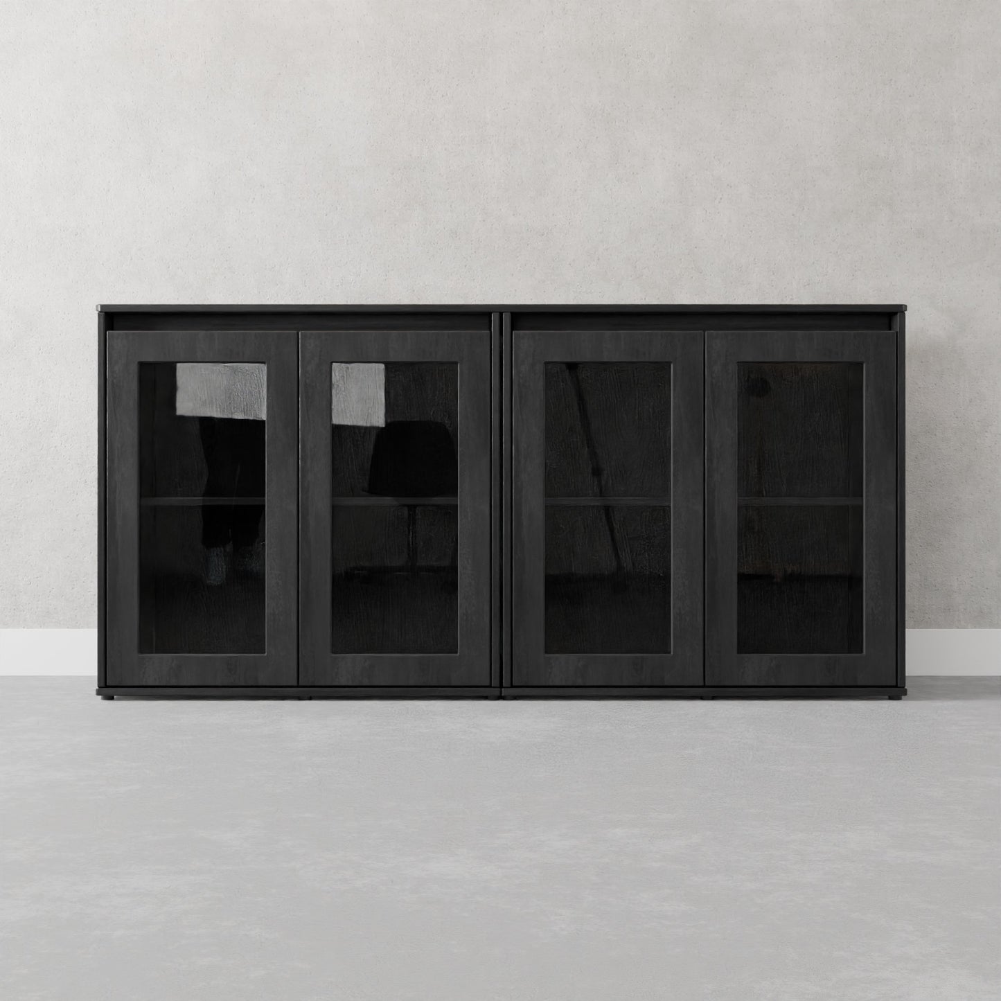 Bufetera para Comedor Pure Vitrina- Aparador Minimalista de Acabado Premium 152x38x75 cm (Copia)